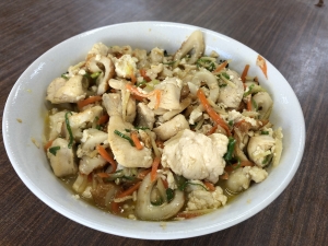 豆腐と生姜のチャンプル
